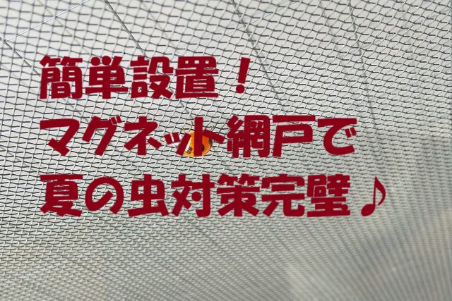 簡易網戸 マグネット