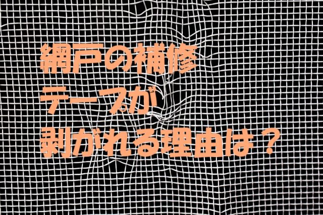 網戸補修テープ 剥がれる