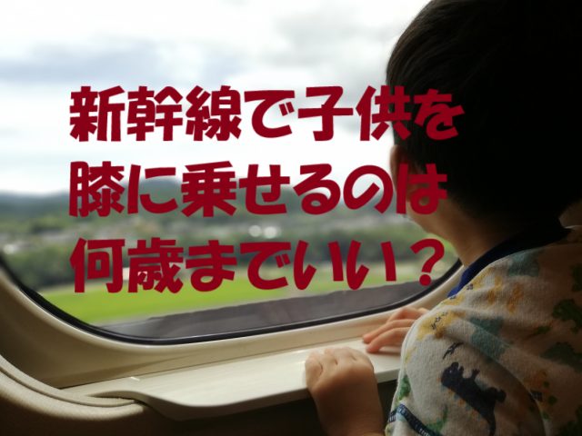 新幹線 膝の上 何歳まで