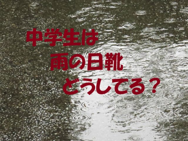 中学生 雨の日靴どうしてる